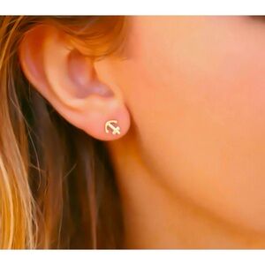 Anchor Stud Earrings